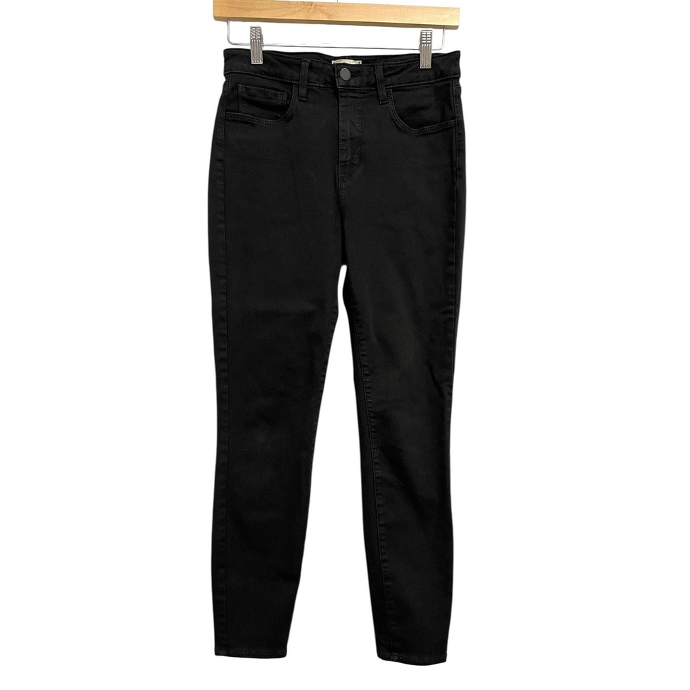 L'AGENCE‎ Jeans Womens 28 Black Skinny Stretch Denim Pants Classic Made USA